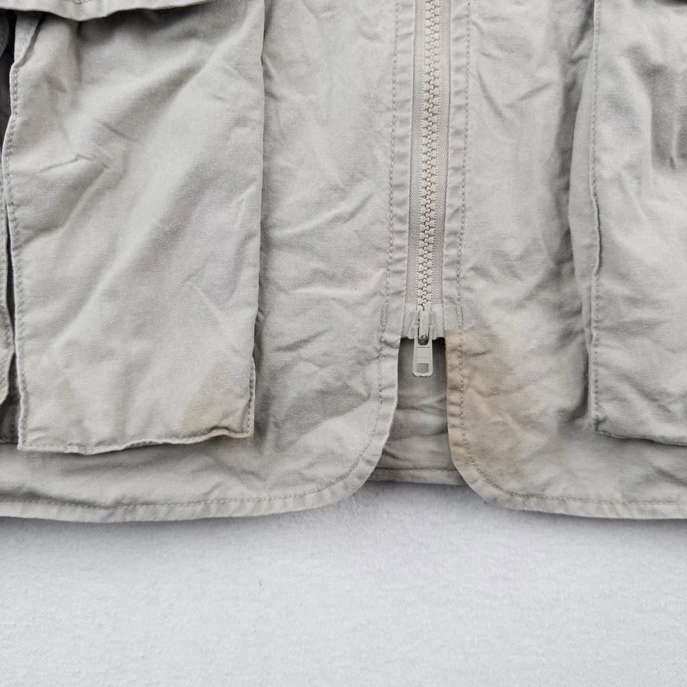 90's Vtg Eddie Bauer Vest Men's 2XLT Beige Fishing Jacket Hunting Cargo *Read